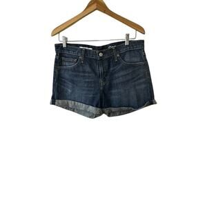 GAP Authentic Best Girlfriend Medium Rinse  Cuffed Jean Shorts Women's Size 29